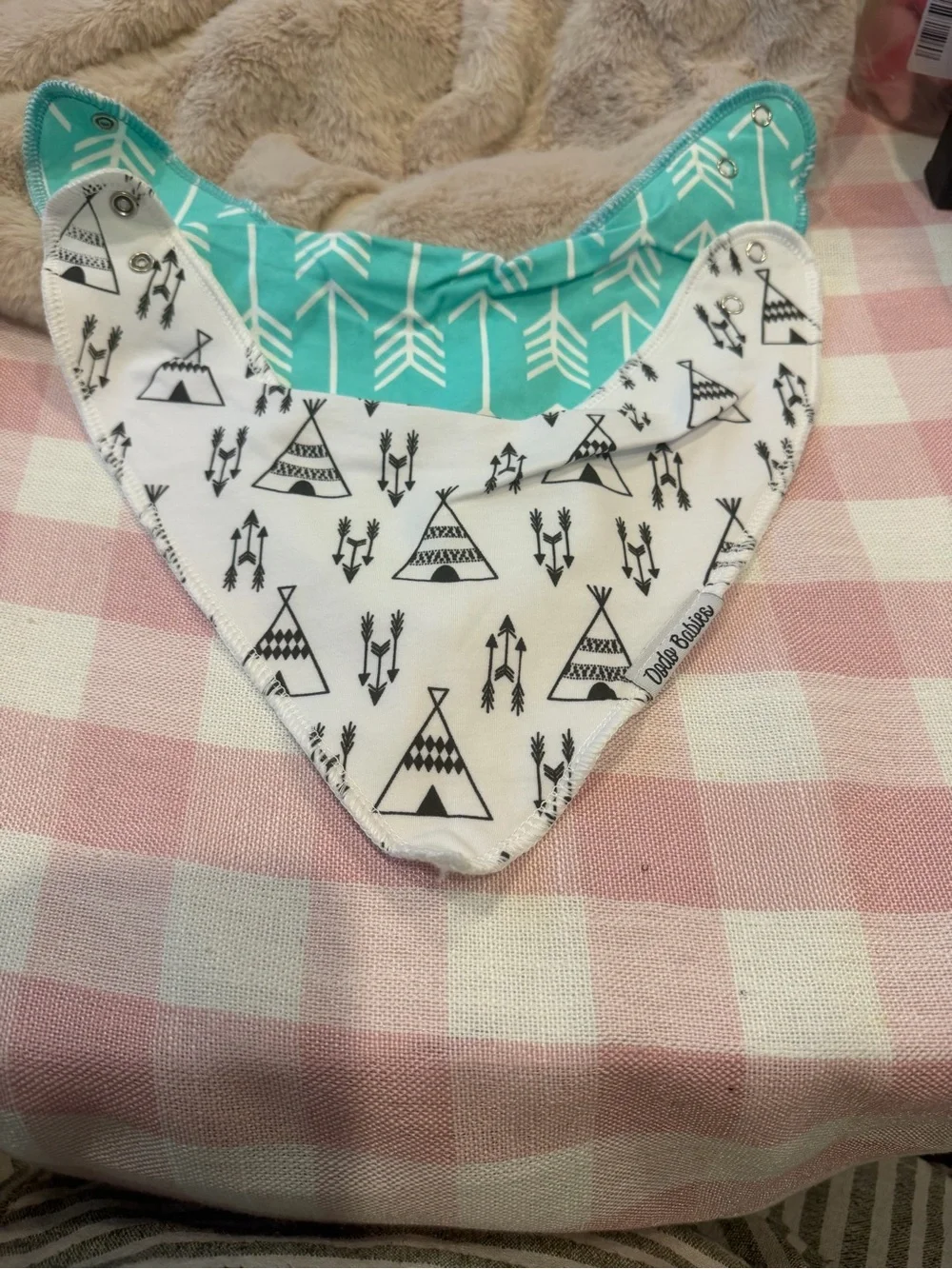 8 pcs burp babiesOrganic Cotton Baby Bandana Drool Bibs - Blue & Gray Set